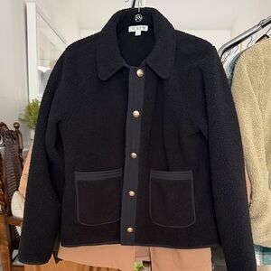 Jcrew Black Shearling Jacket